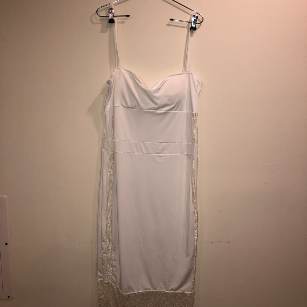 WHITE BODYCON DRESS - Picture 4 of 5
